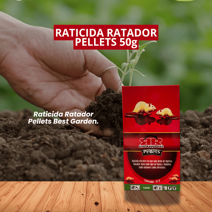 BEST GARDEN RATADOR PELLETS 50  GRAMOS  1