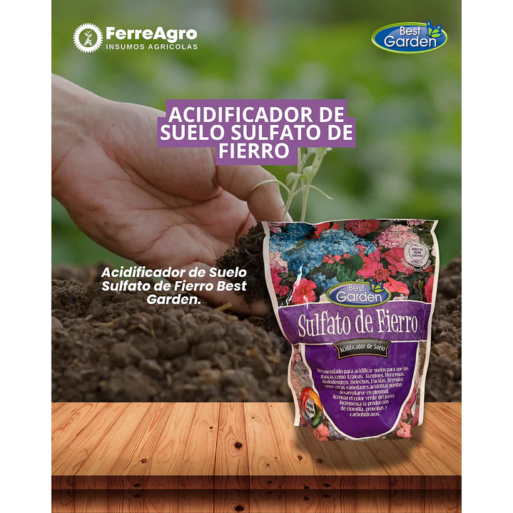 SULFATO DE FIERRO 1 KG / BEST GARDEN  1