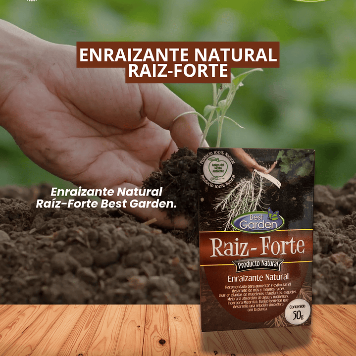 ENRAIZANTE NATURAL RAÍZ FORTE 50 G /BEST GARDEN  1