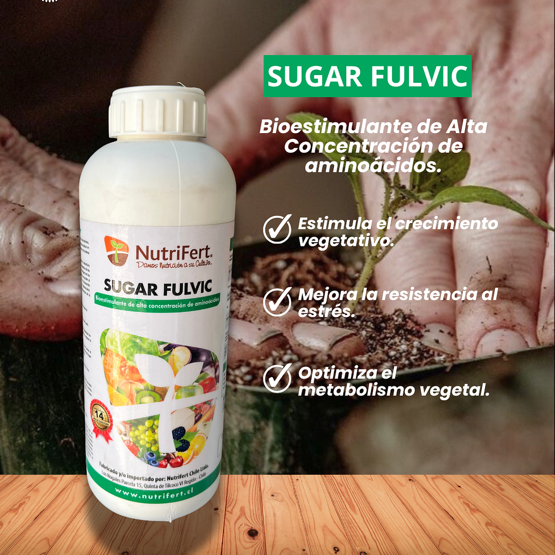 NUTRIFERT SUGAR FULVIC 1 LITRO   1