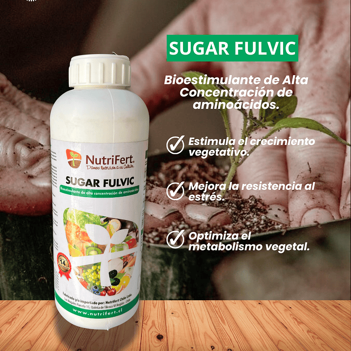 NUTRIFERT SUGAR FULVIC 1 LITRO   1