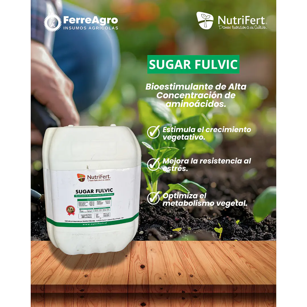 NUTRIFERT SUGAR FULVIC 20L  1
