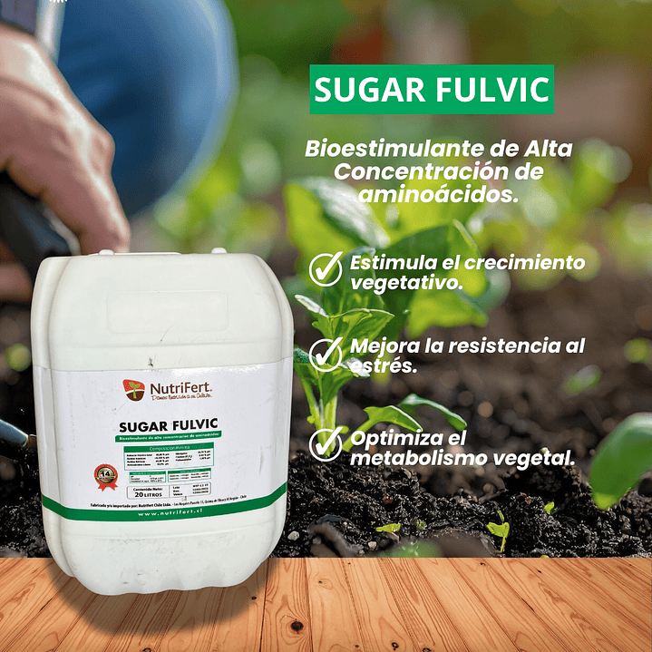 NUTRIFERT SUGAR FULVIC 20 LITROS  1