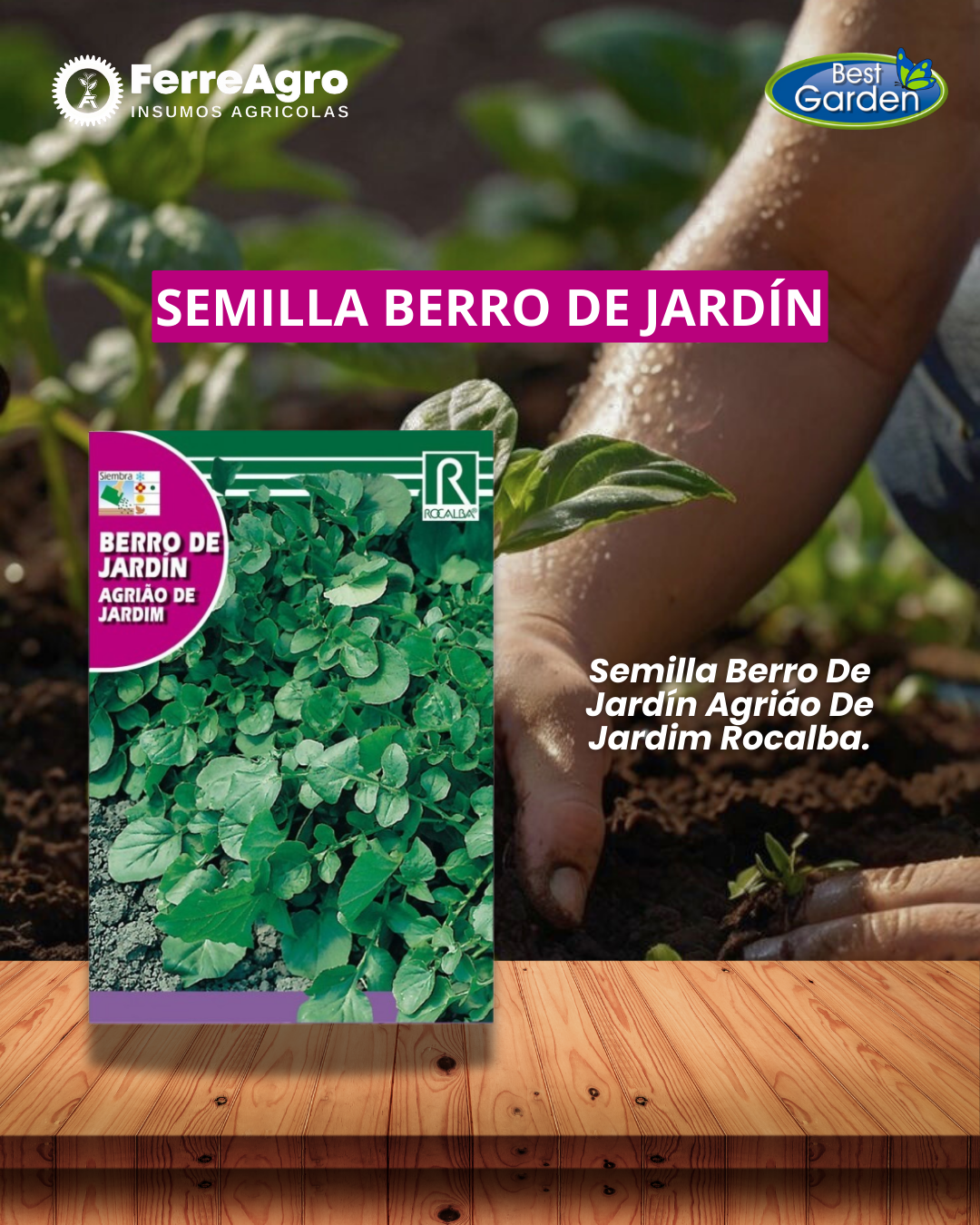 ROCALBA SEMILLA BERRO DE JARDIN