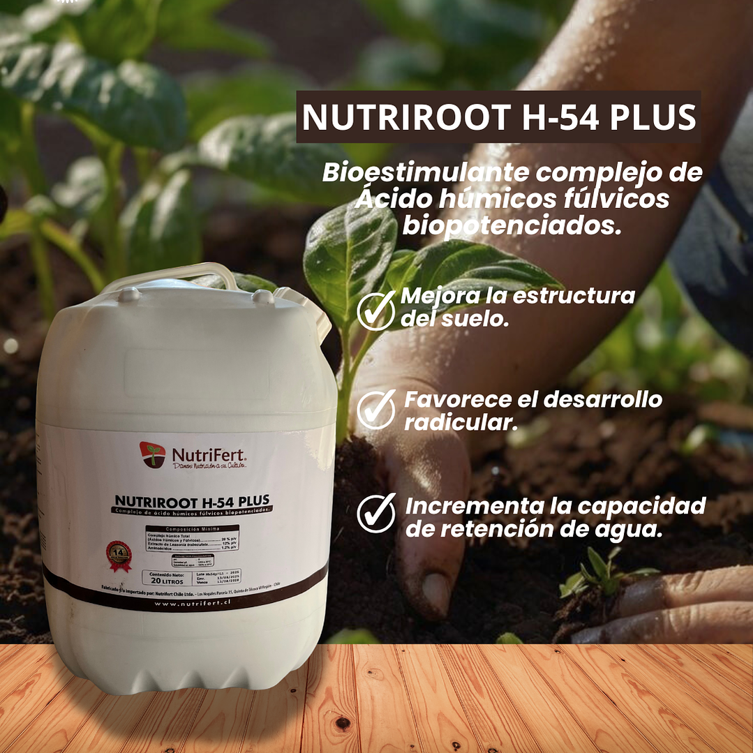 NUTRIFERT NUTRIROOT H 54 PLUS  20 LITROS  1