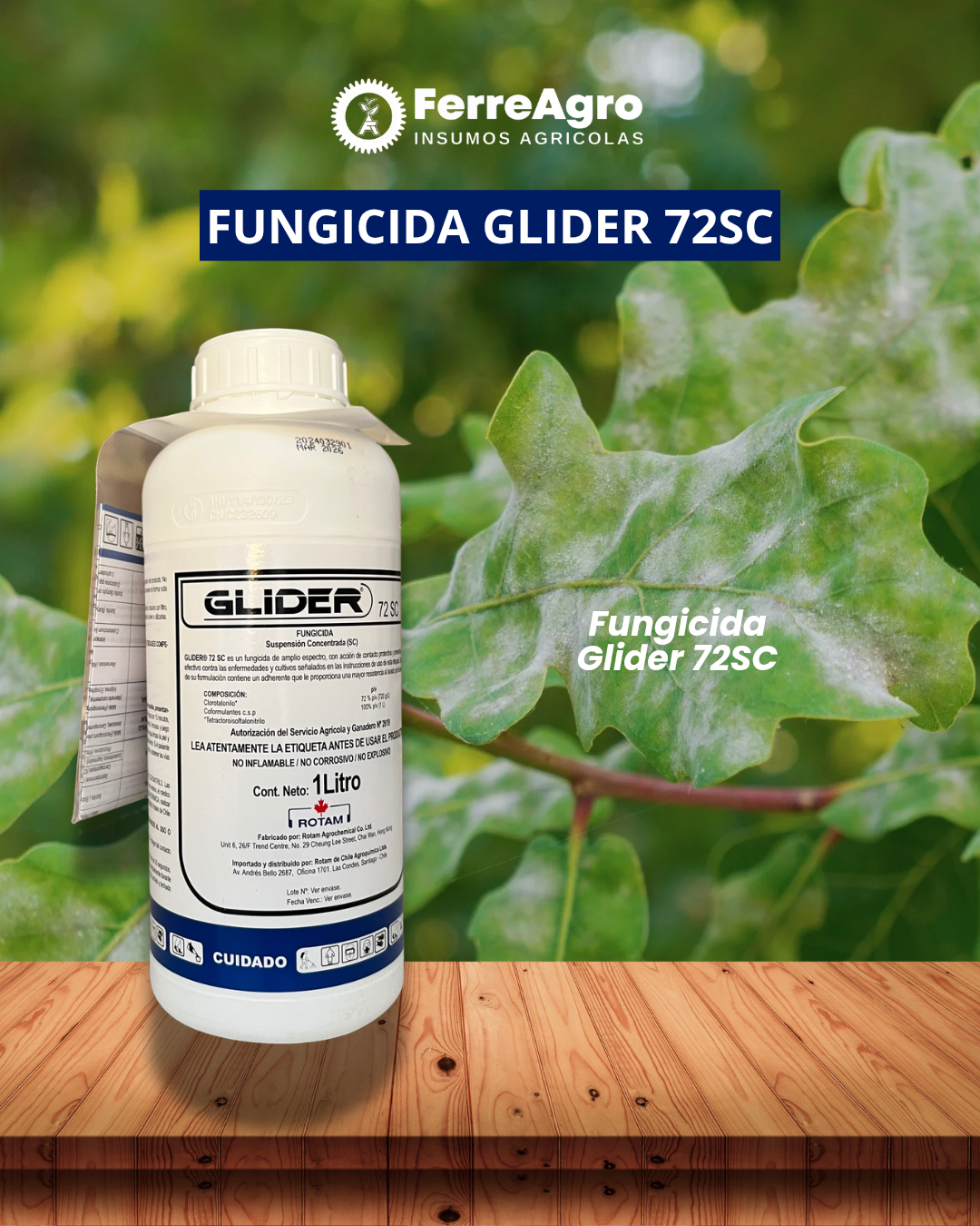 FUNGICIDA GLIDER 72SC