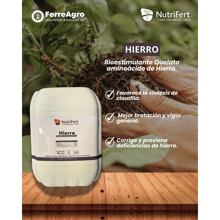 NUTRIFERT HIERRO 20 LITROS 1