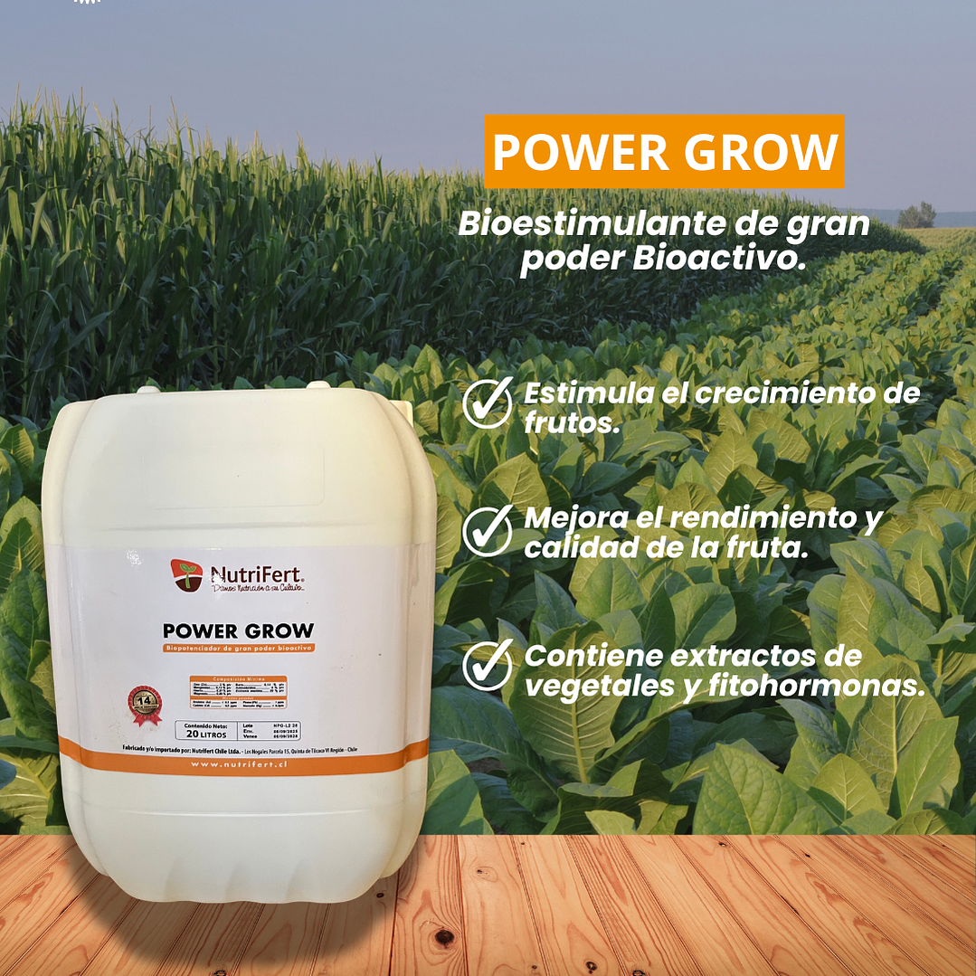 NUTRIFERT BIOESTIMULANTE POWER GROW 20 LITROS 1