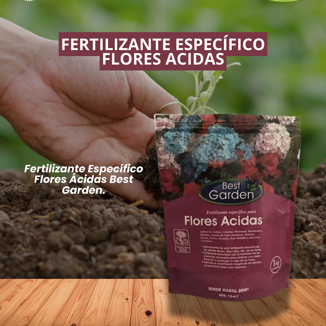 BEST GARDEN FERTILIZANTE ESPECÍFICO FLORES ÁCIDAS  1