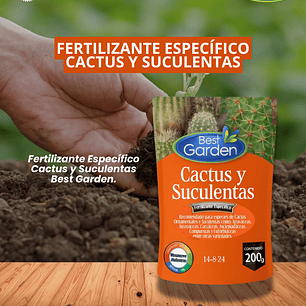 BEST GARDEN FERTILIZANTE ESPECÍFICO CACTUS Y SUCULENTAS