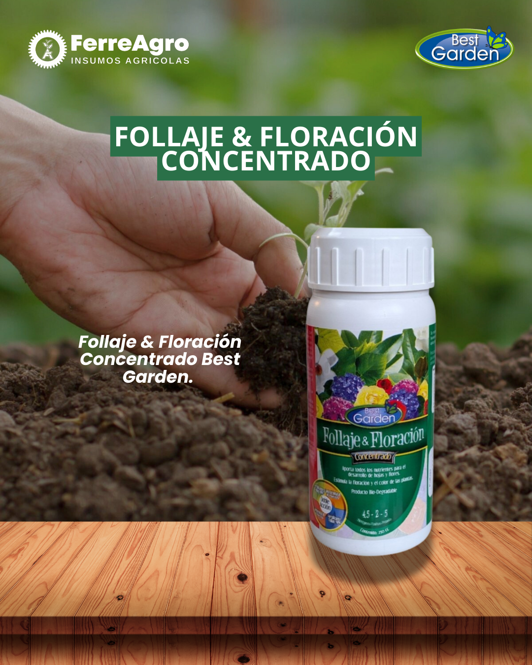 Fertilizante Foliar Nutrihuerto+ 750 cc. Best Garden