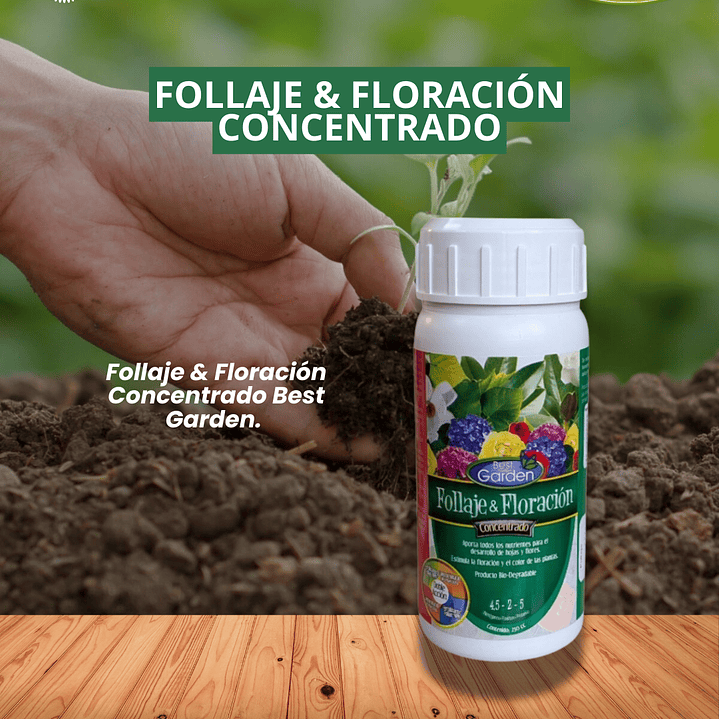 BEST GARDEN FOLLAJE & FLORACIÓN CONCENTRADO 250 CC 1