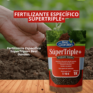 BEST GARDEN FERTILIZANTE ESPECÍFICO SUPERTRIPLE+ 1KG