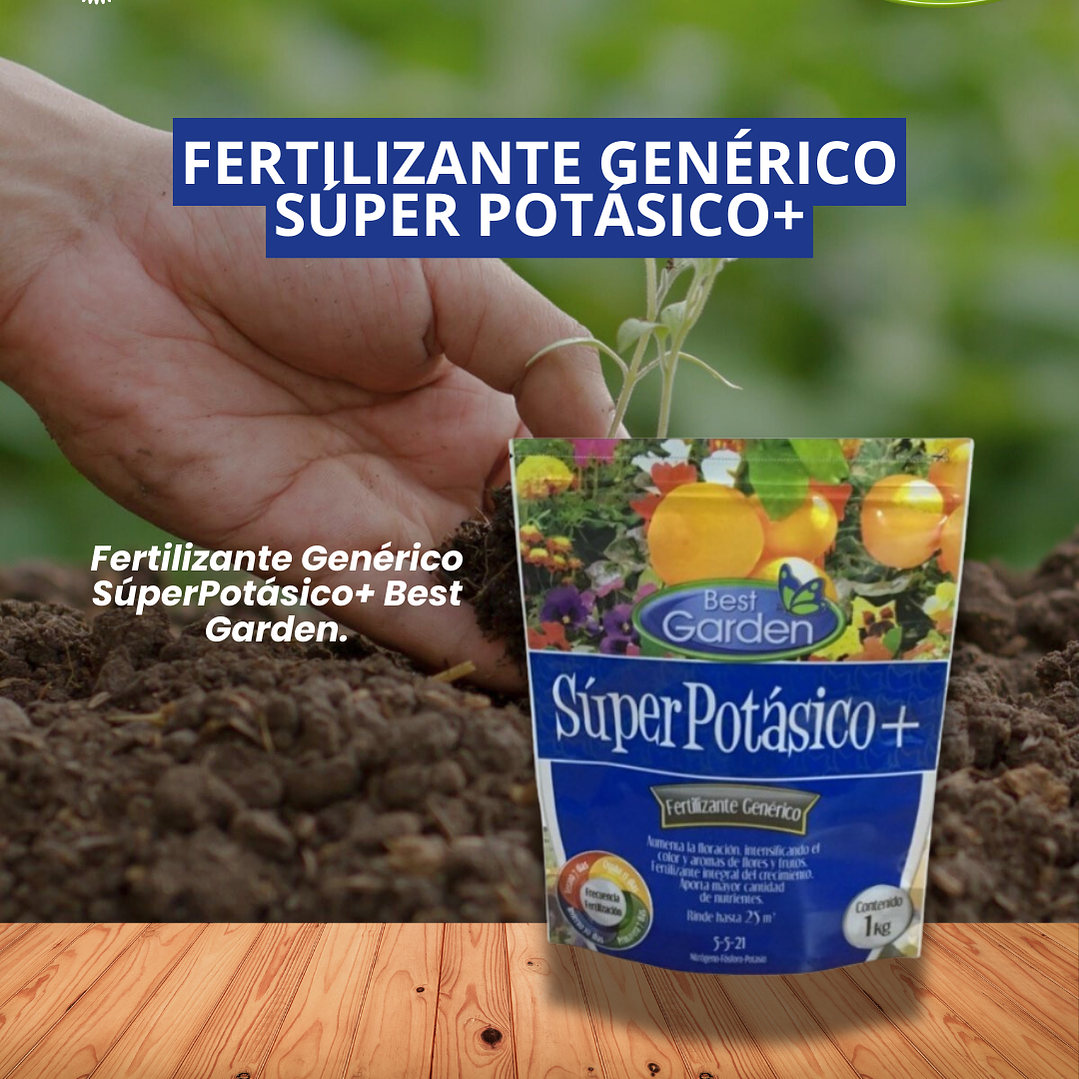 BEST GARDEN FERTILIZANTE GENÉRICO SÚPER POTÁSICO+ 1