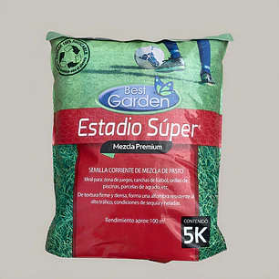Semilla De Césped Estadio Super Best Garden 5 Kgs