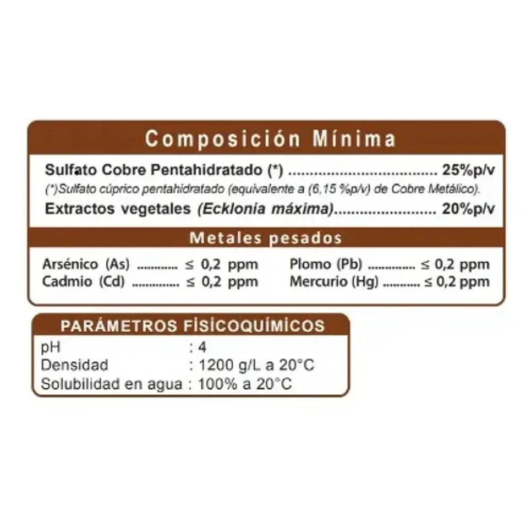 BIOESTIMULANTE NUTRICUP 50  / COBRE QUELATO  1L - NUTRIFERT 2