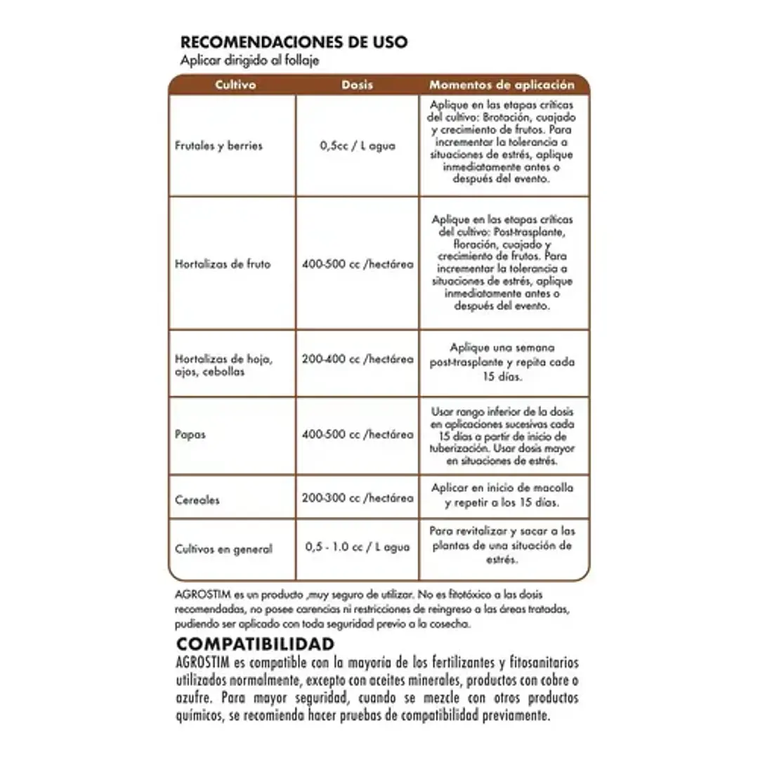BIOESTIMULANTE AGROSTIM 1L / ACTIVA EL MECANISMO VEGETAL - NUTRIFERT 2