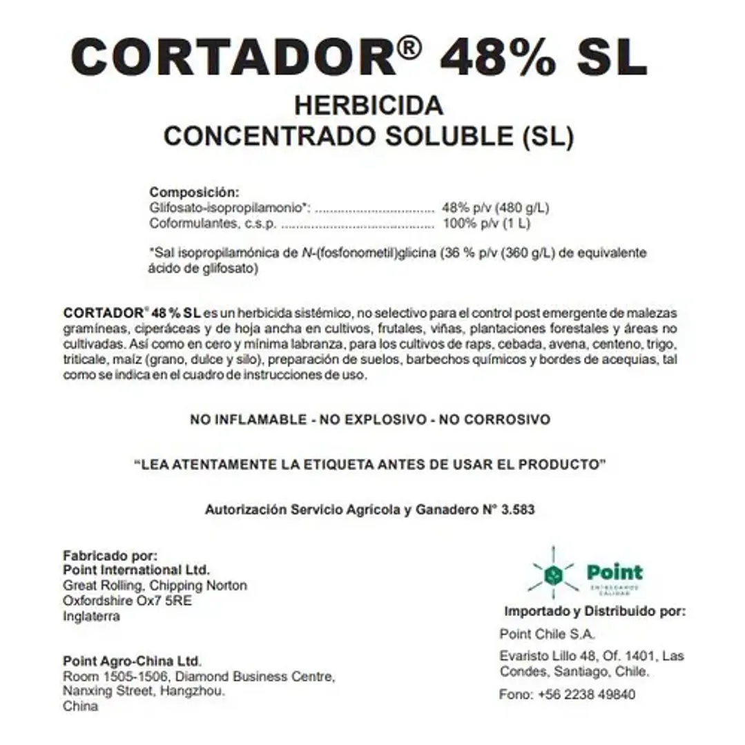 Pack 2 Herbicidas Cortador 48% 1L 2