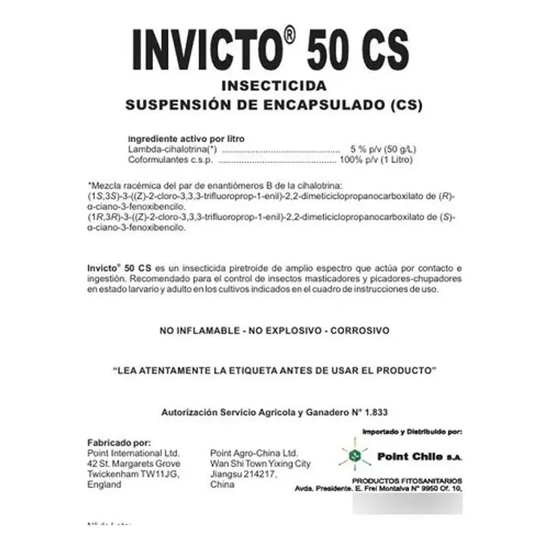 Insecticida Invicto  1L 5