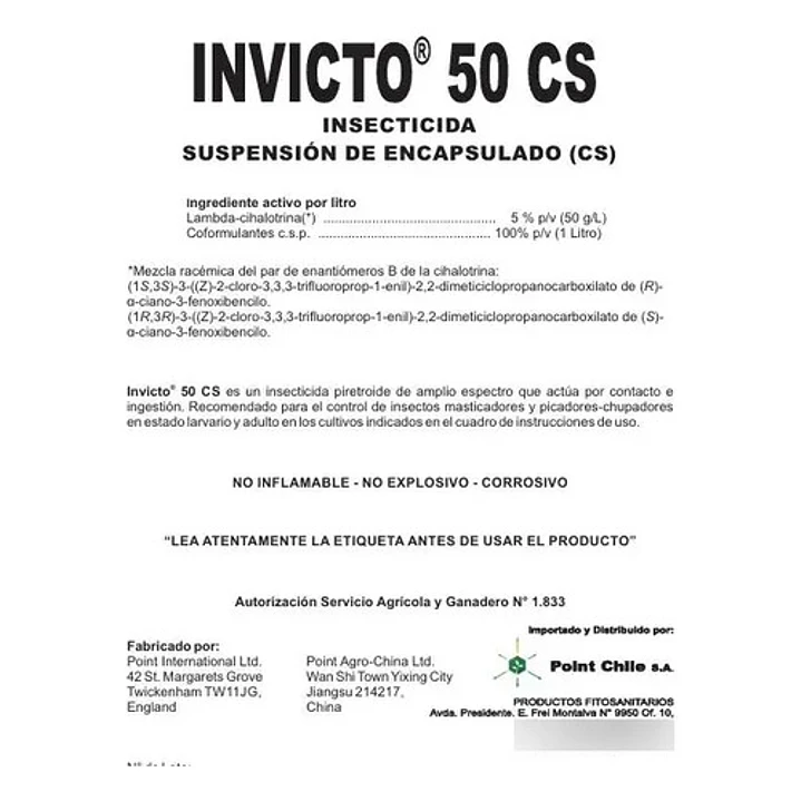 Insecticida Invicto  1L 5