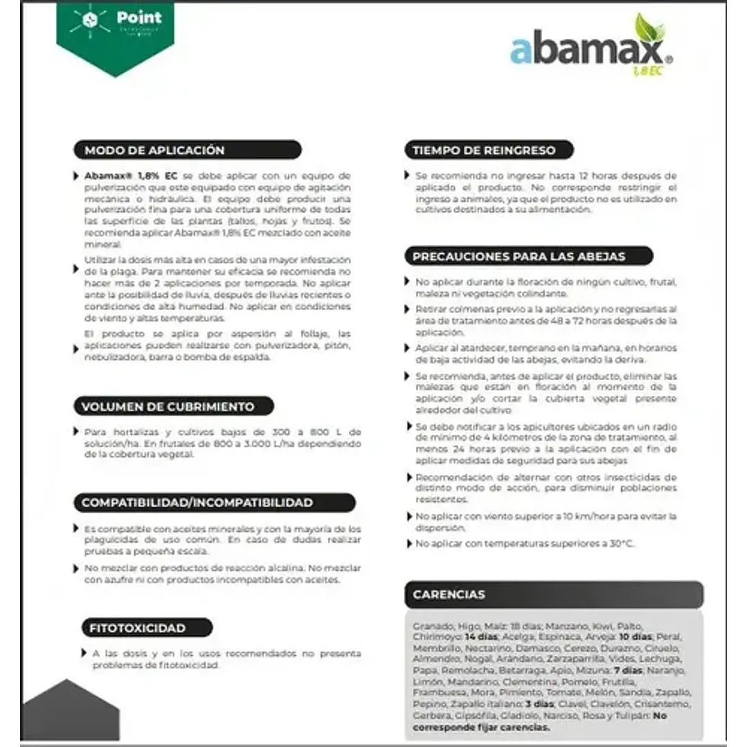 Abamax, Abamectina Para Plantas Y Cultivos 1 L 3