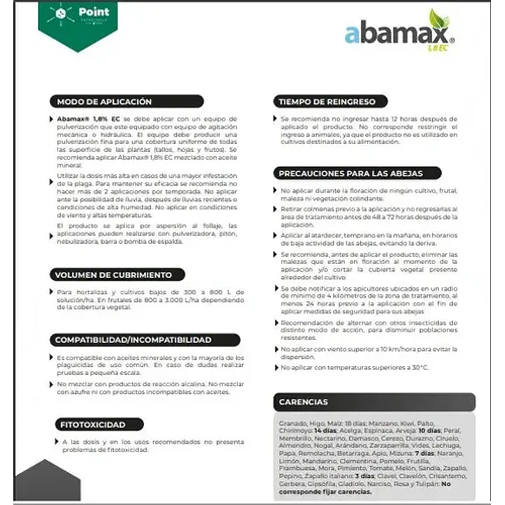 Abamax, Abamectina Para Plantas Y Cultivos 1 L 3