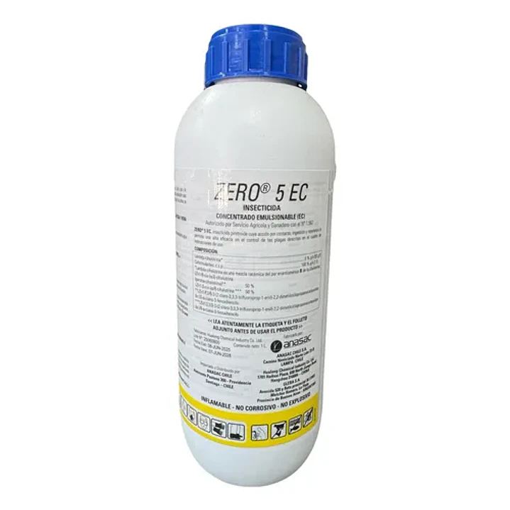 Insecticida Zero 5 Ec 1 Litro Para Masticadores Y Chupadores 1