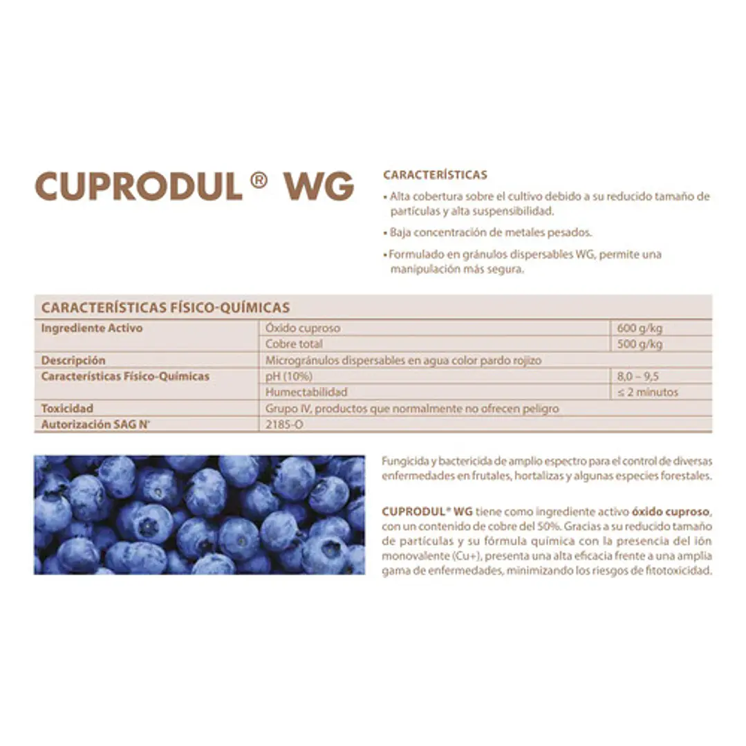 Fungicida Cuprodul WG 1kg 4