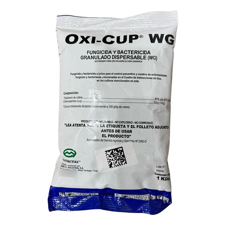Oxi Cup Fungicida Oxicloruro De Cobre, Mildiu, Tizon 1 Kg 1