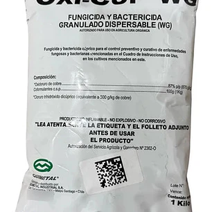 Oxi Cup Fungicida Oxicloruro De Cobre, Mildiu, Tizon 1 Kg