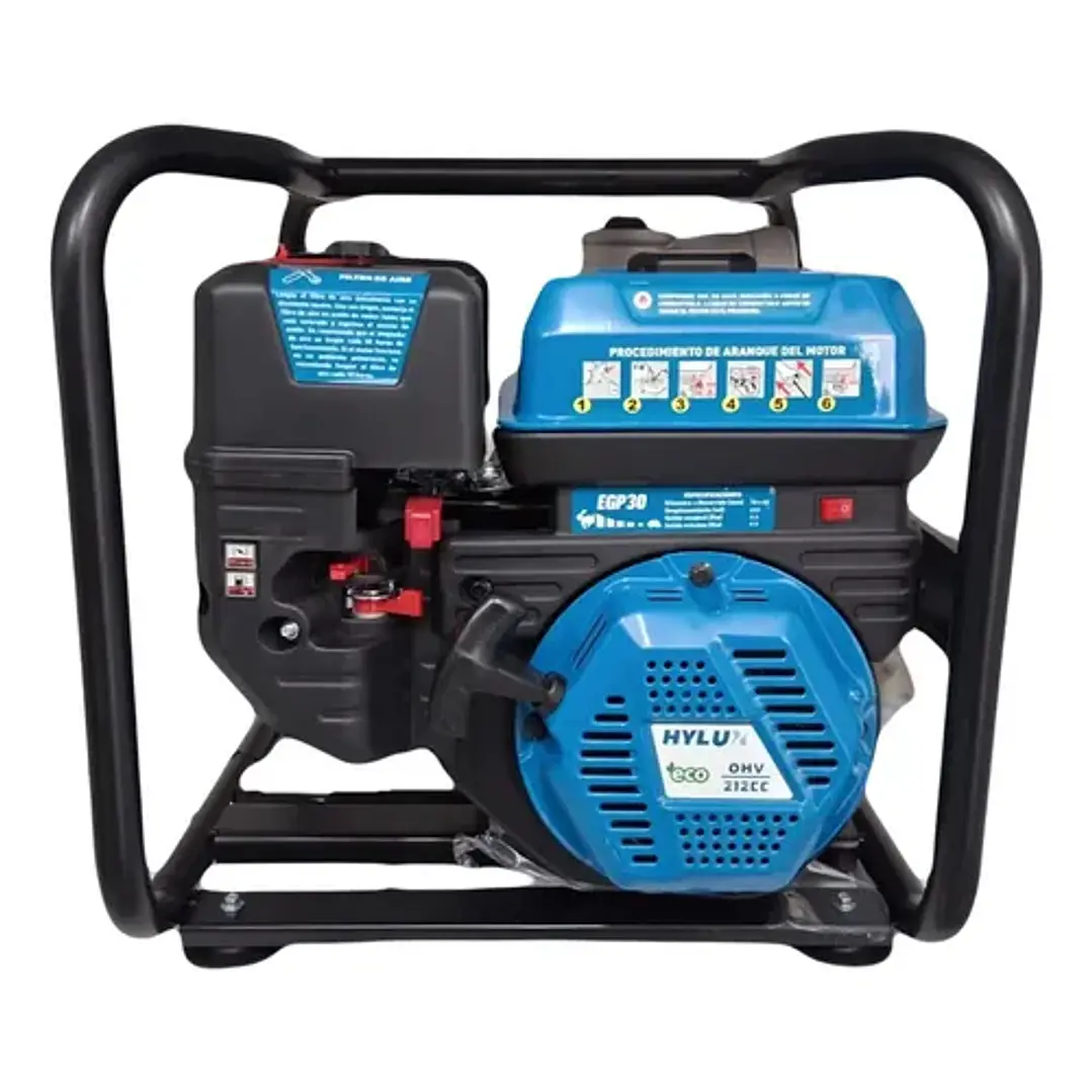 Motobomba 3 Modelo Egp30 6hp C/puesta En Marcha - Gasolina 8