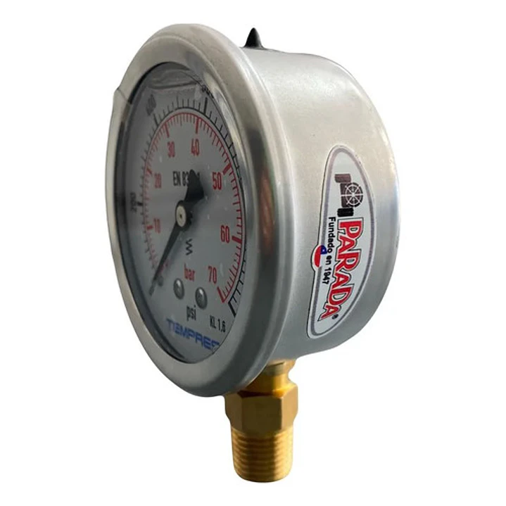 Manómetro Glicerina 0-70 Bar 63 mm Parada Pulverizador 3
