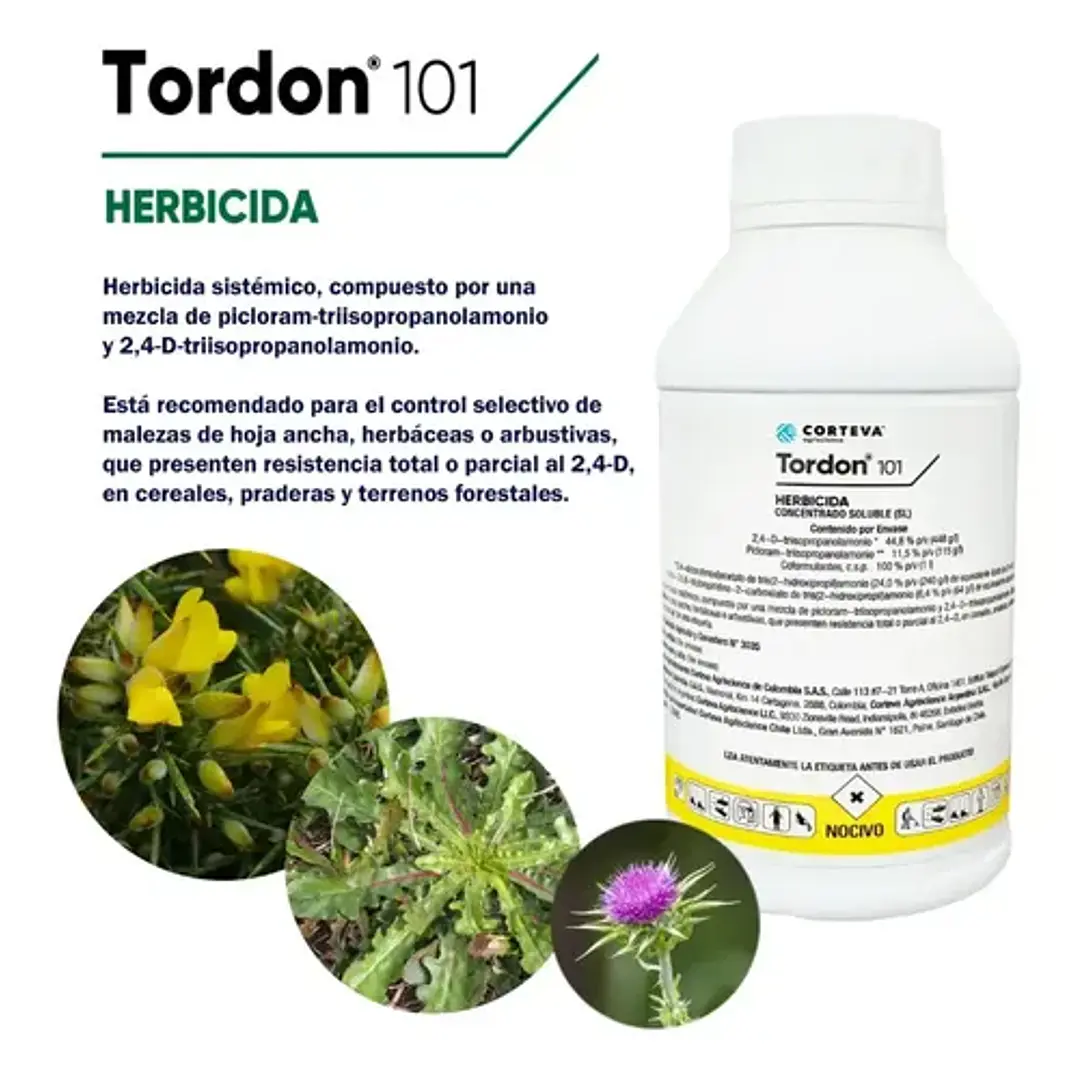 Herbicida Para Hoja Ancha Y Arbustivas Tordon 101 SL 1 L 2