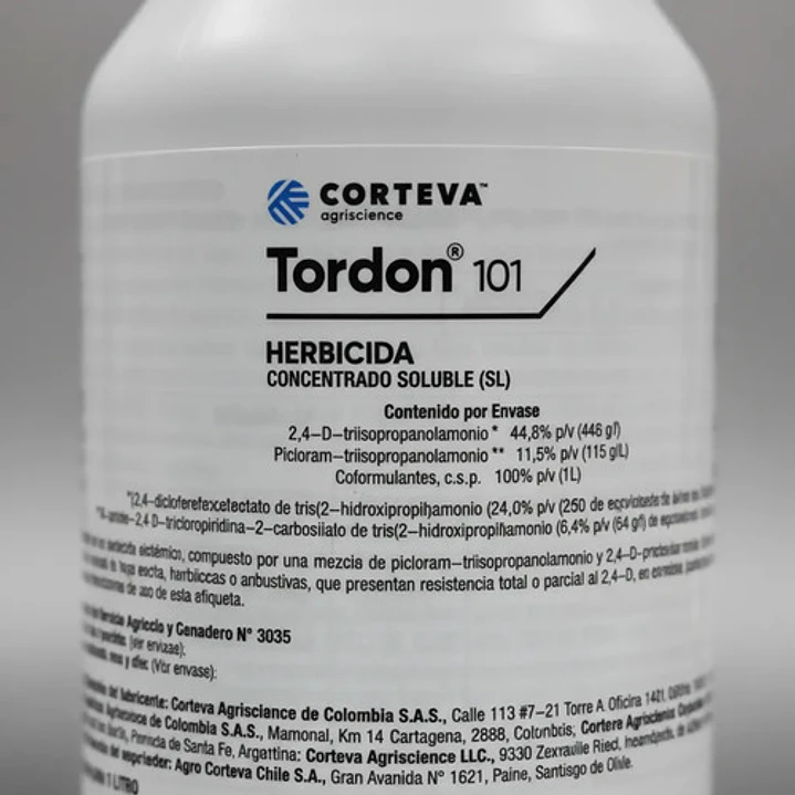 Herbicida Para Hoja Ancha Y Arbustivas Tordon 101 SL 1 L 8