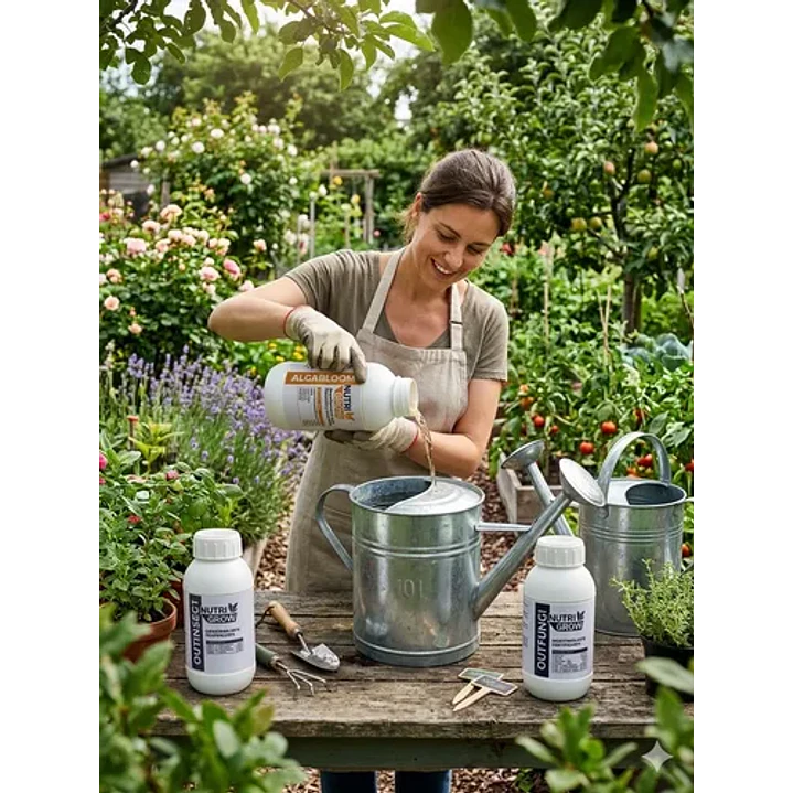 Tripack Nutrigrow Bioestimulantes Jardineria 1.5 Litros 4