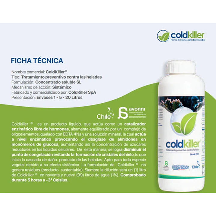 Coldkiller Protector Antiheladas Bioestimulante 5L 4