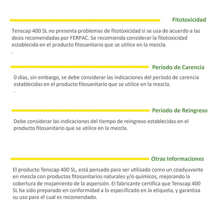 Tenscap Coadyuvante Natural Adherente 1L 4