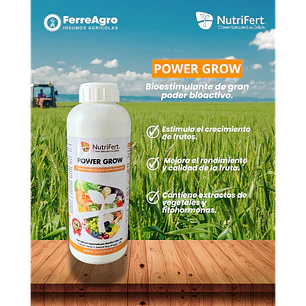 BIOESTIMULANTE POWER GROW / EXTRACTOS ORGÁNICOS Y FITOHORMONAS 1L - NUTRIFERT