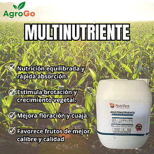 BIOESTIMULANTE MULTINUTRIENTE / COMPUESTOS ORGANICOS NATURALES 5L - NUTRIFERT
