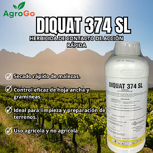 Herbicida Diquat 374 SL 1L