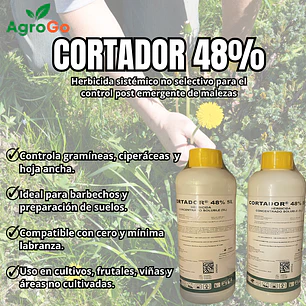 Pack 2 Herbicidas Cortador 48% 1L