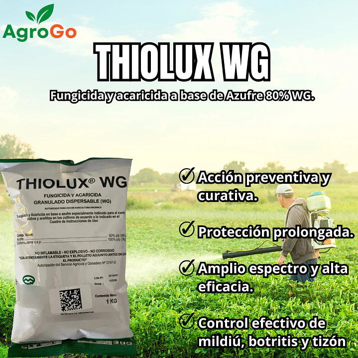 Fungicida Acaricida Thiolux WG 1Kg  1