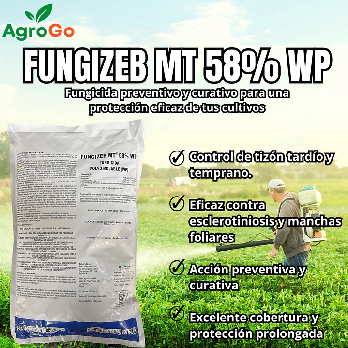 Fungicida Fungizeb MT 58% WP 1Kg 1