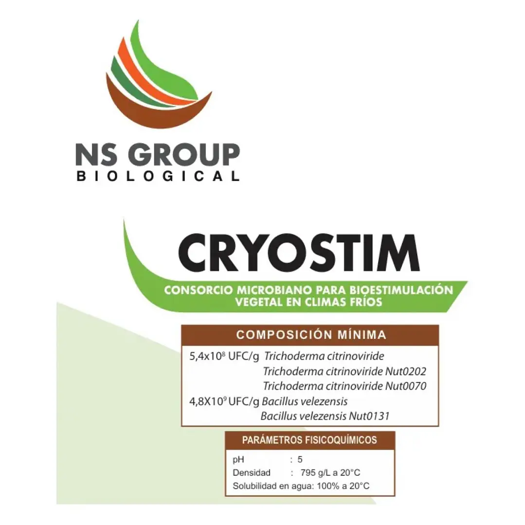 CRYOSTIM / CONSORCIO MICROBIANO PARA BIOESTIMULACIONVEGETAL EN CLIMAS FRIOS - 250 grs - NUTRIFERT 2