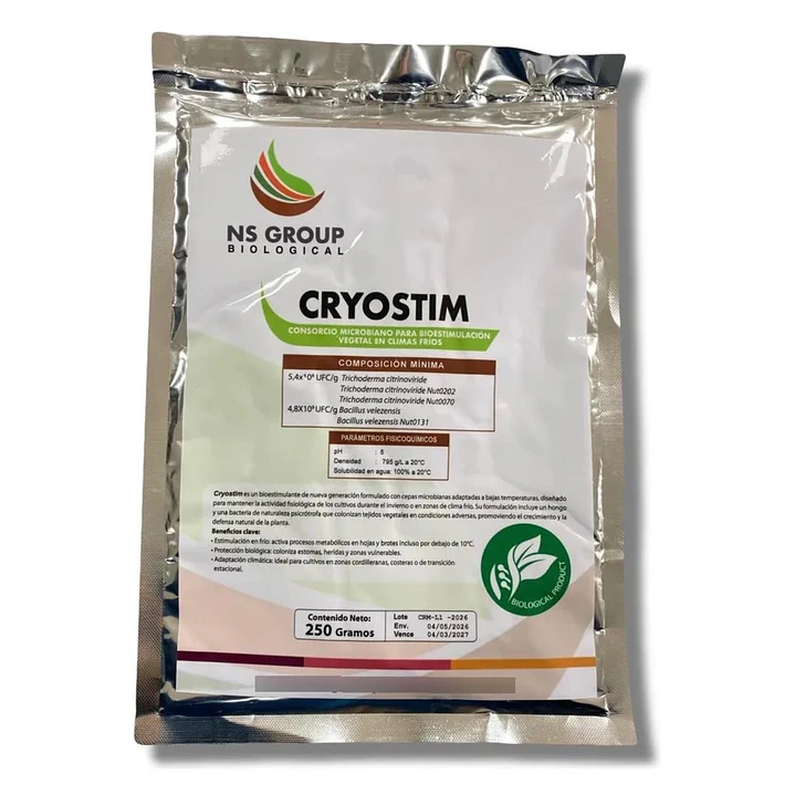 CRYOSTIM / CONSORCIO MICROBIANO PARA BIOESTIMULACIONVEGETAL EN CLIMAS FRIOS - 250 grs - NUTRIFERT 1