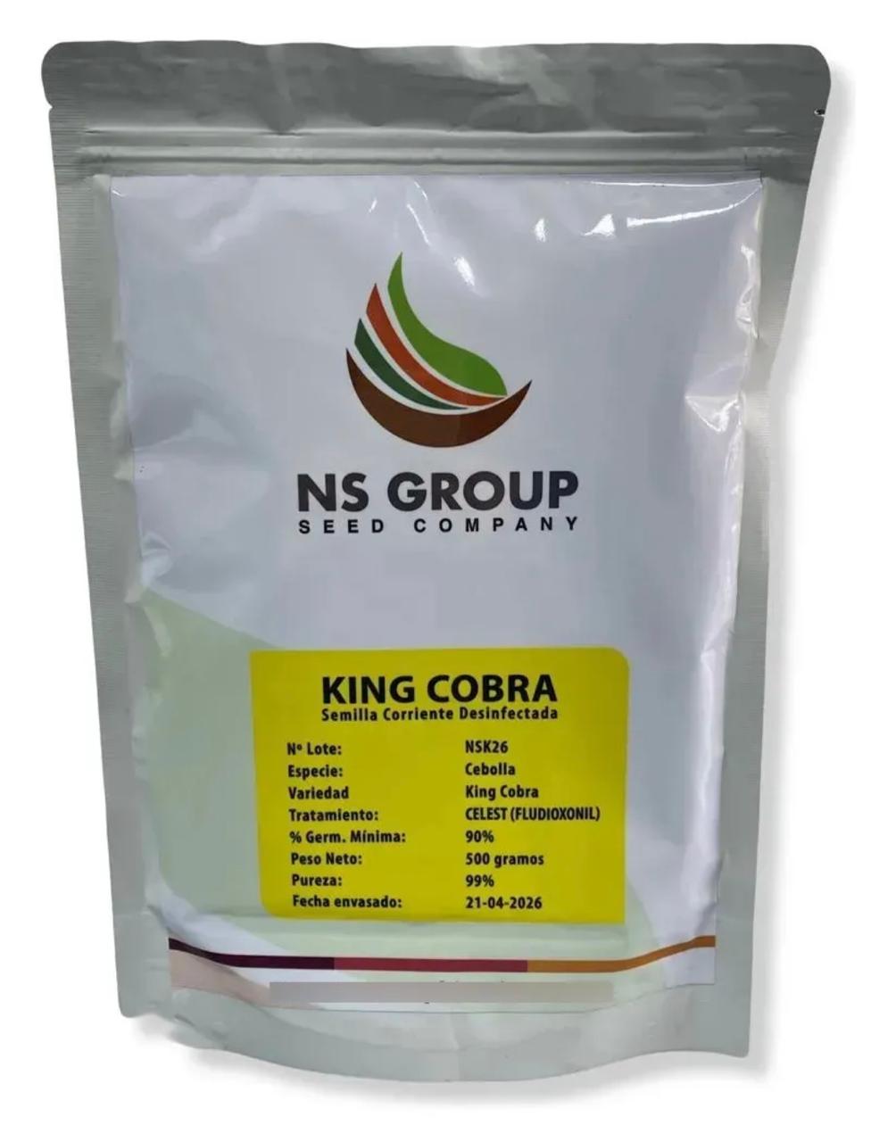 SEMILLA CORRIENTE DESINFECTADA CEBOLLA KING COBRA 500 GRAMOS