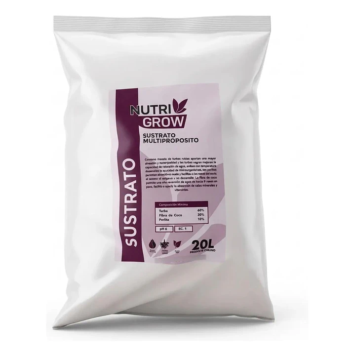 SUSTRATO MULTIPROPÓSITO - ENVASE DE 20 LITROS - NUTRIGROW 1