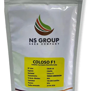 SEMILLAS CORRIENTE DESINFECTADA CEBOLLA COLOSO F1 