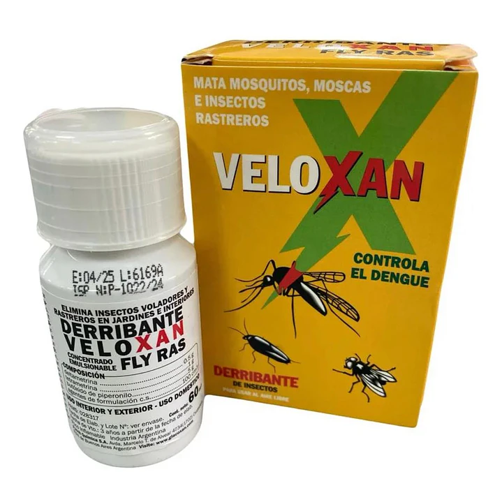 Insecticida Líquido Veloxan - Derribante De Insectos 60cc  1