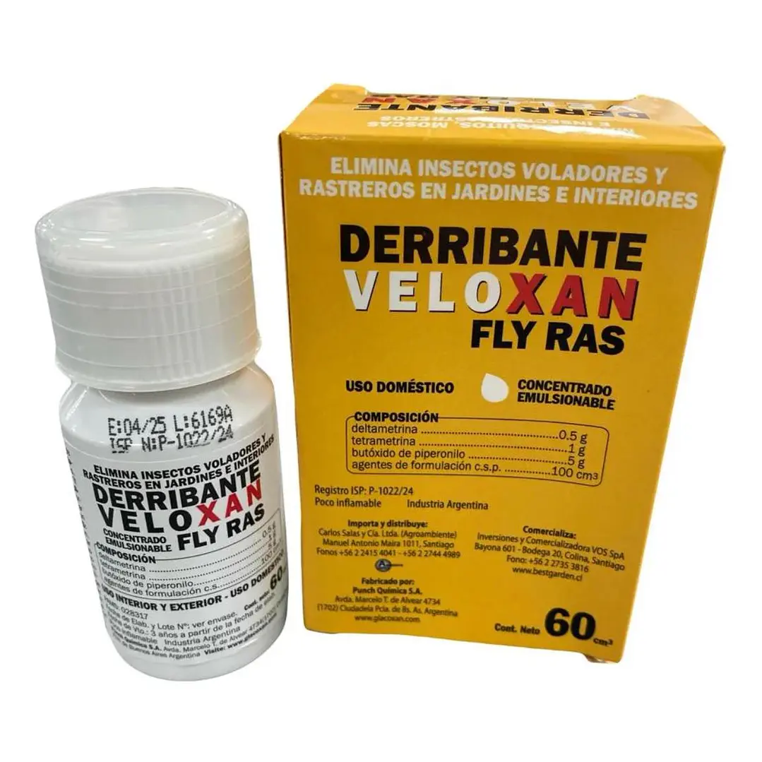 Insecticida Líquido Veloxan - Derribante De Insectos 60cc  2